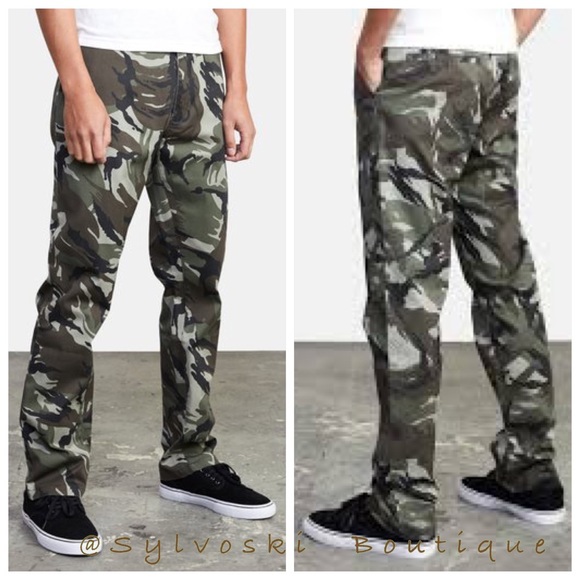 🔥RVCA WEEK-END STRETCH STRAIGHT FIT PANT NWT - Picture 2 of 4